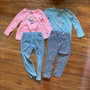 Hanna Anderson Girls pants shirts 100/ 4T